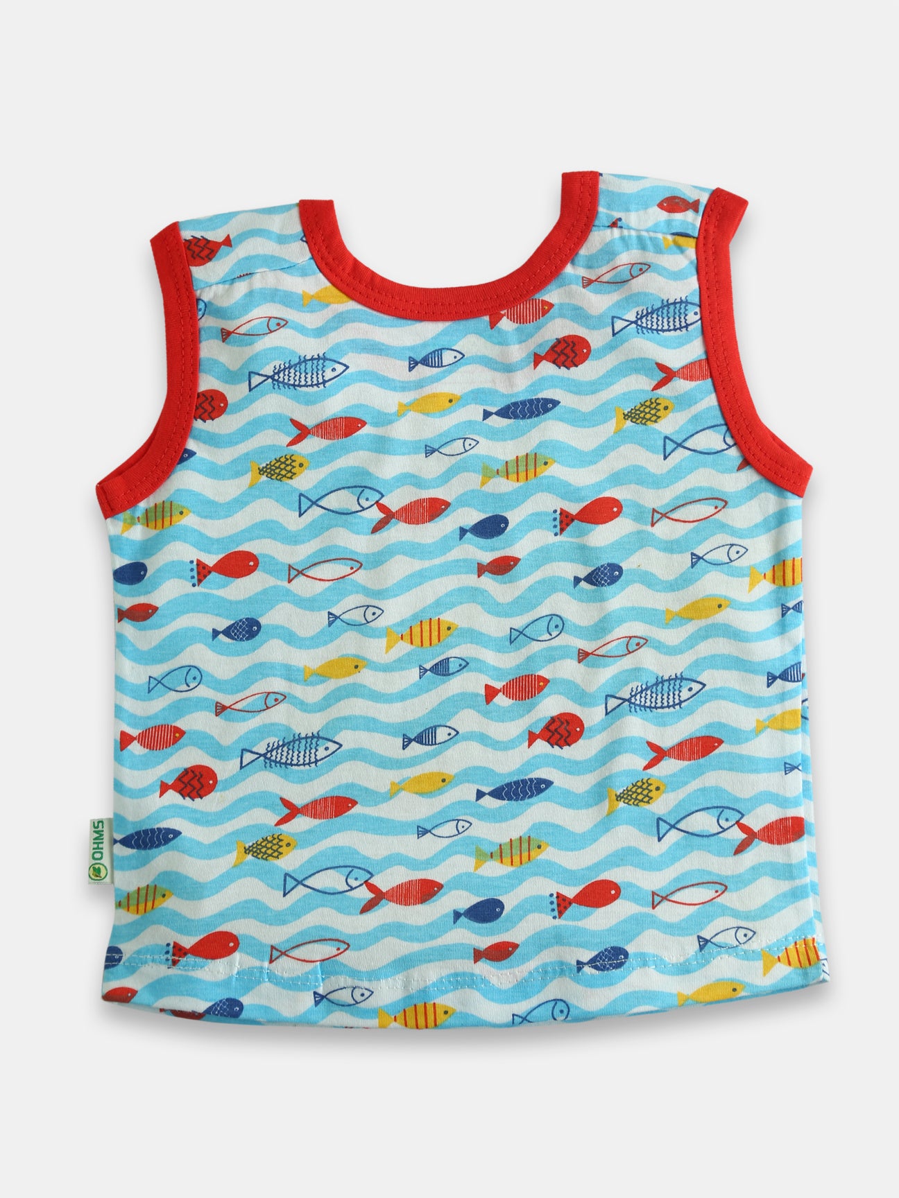 OHMS Baby Shoulder Button Tops Vest Pack of 3