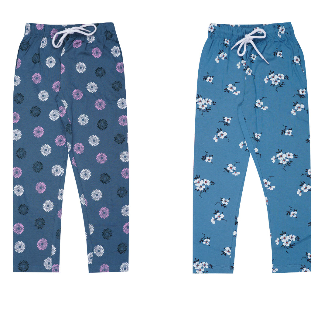 Yalzz Track Pant For Girls Multicolor Pack of 2