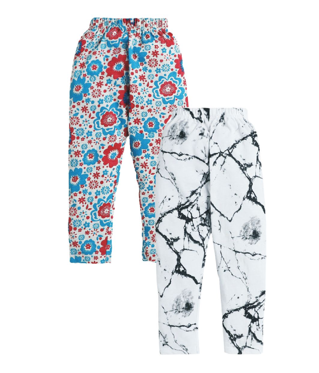 UrDeal Girls Cotton All Over Printed Pack of 2 Leggings