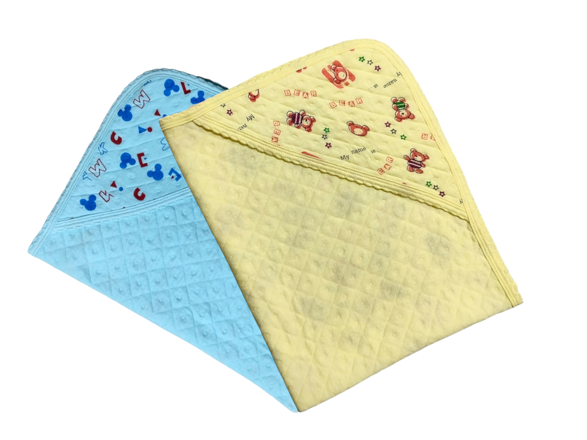 MUMS CHOICE Cotton printed  quilt cap towel Pack of 2