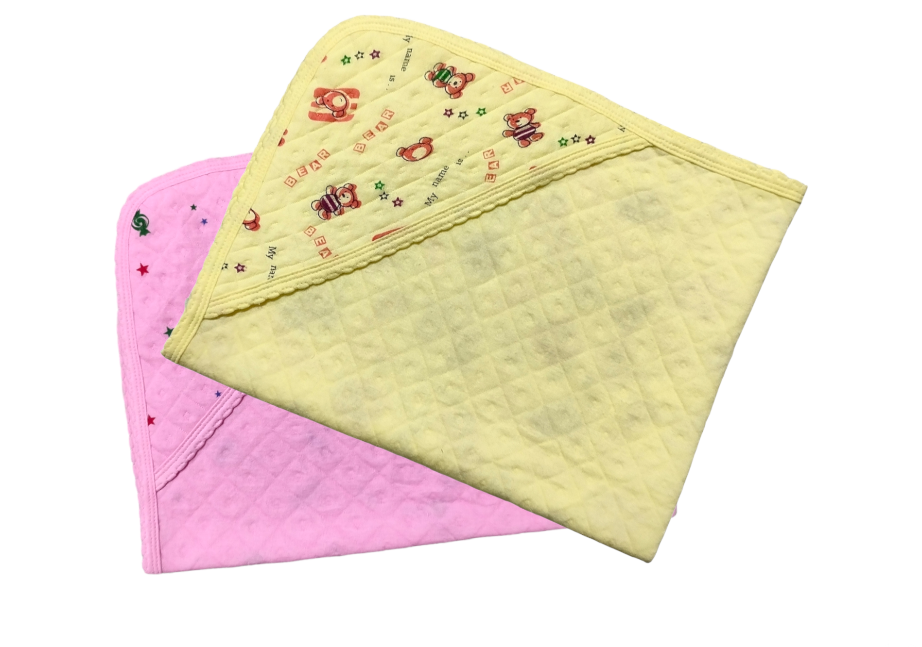 MUMS CHOICE Cotton printed  quilt cap towel Pack of 2
