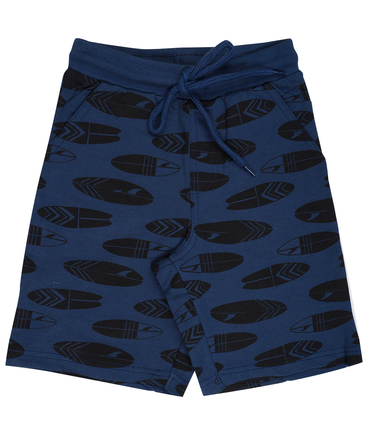 Yalzz Short For Boys Casual Printed Pure Cotton Navy Pack of 1