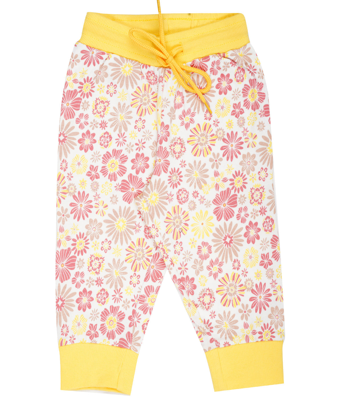 Yalzz Capri For Girls Casual Printed Pure Cotton Yellow Pack of 1
