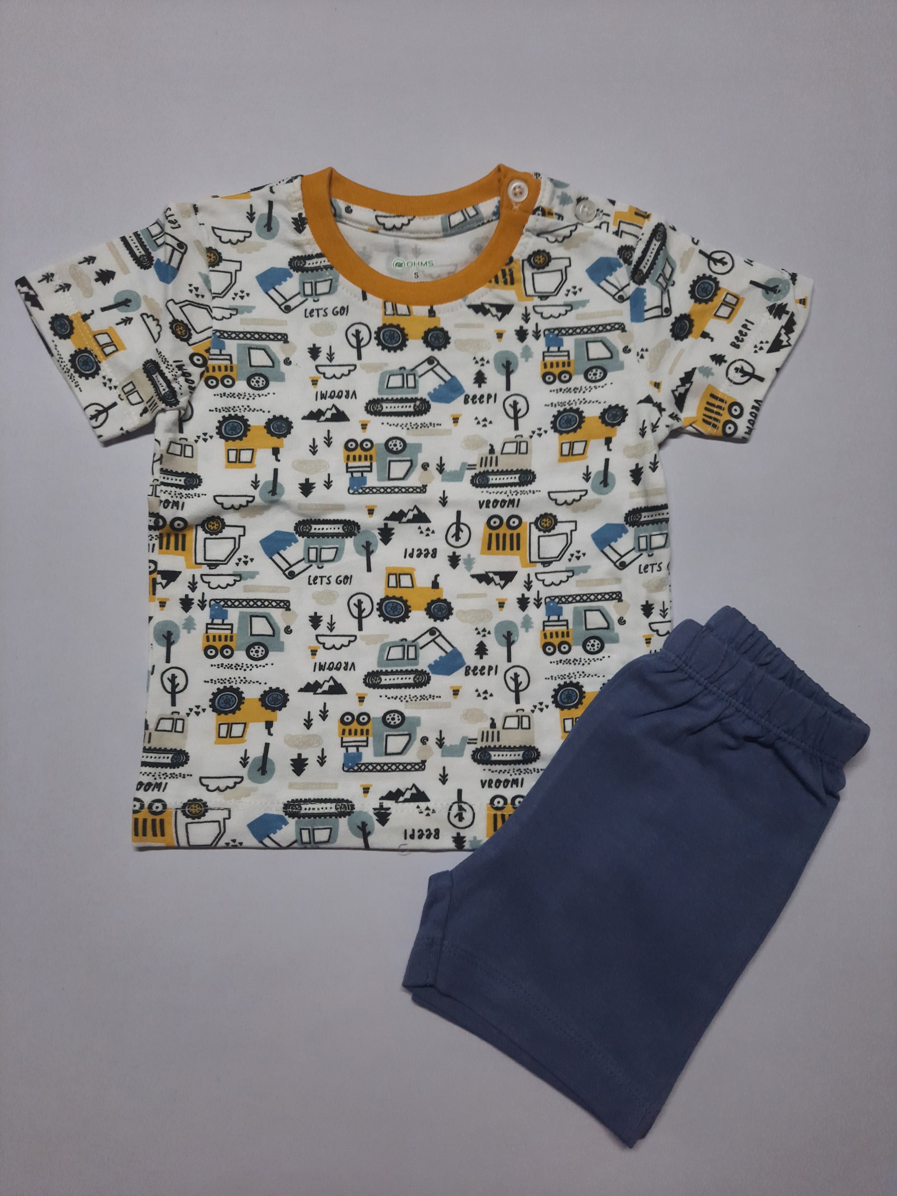 Ohms Boys Half sleeve cotton Tshirt & Shorts