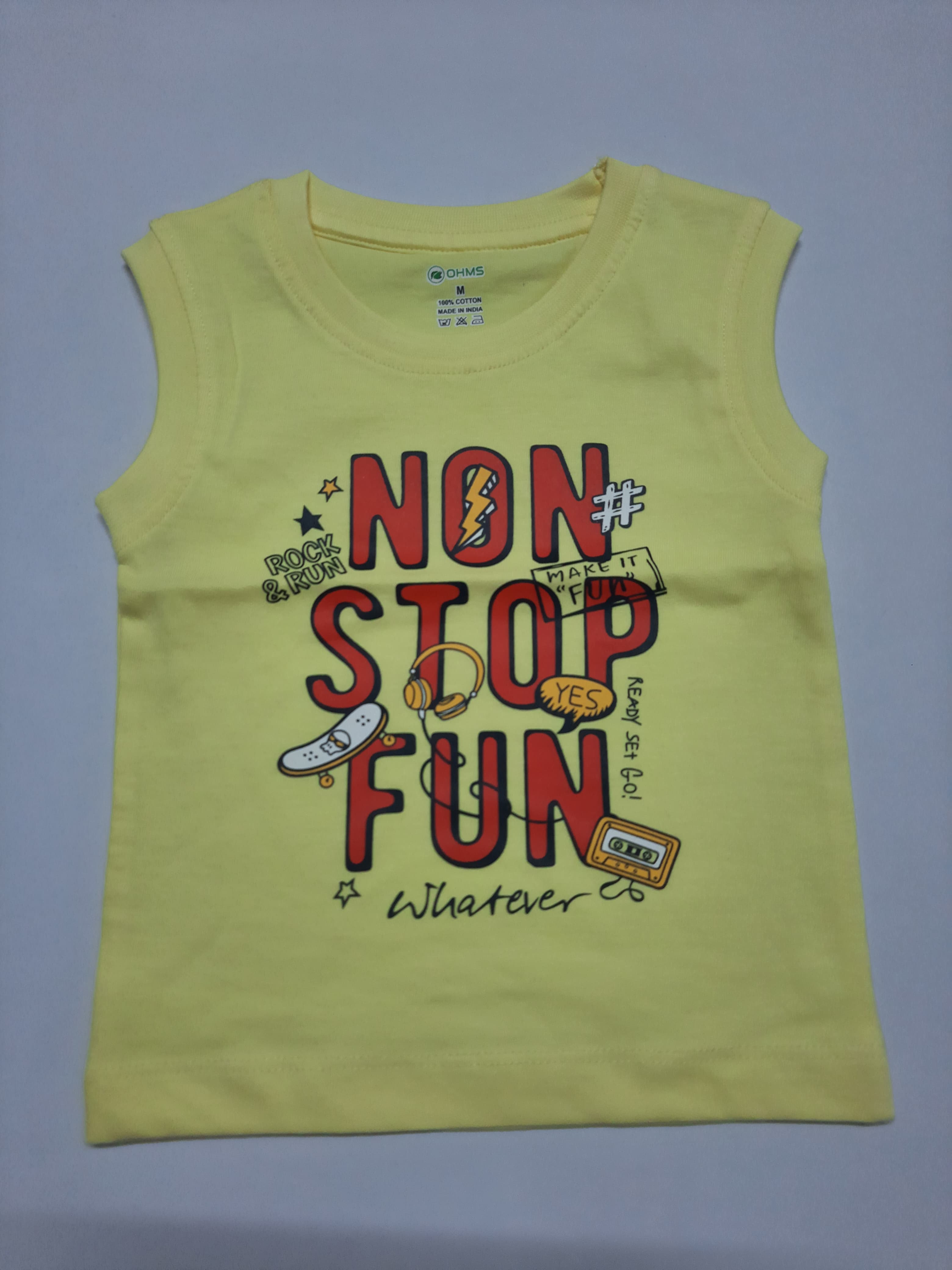 Ohms Boys sleeveless  cotton Tshirt & Shorts