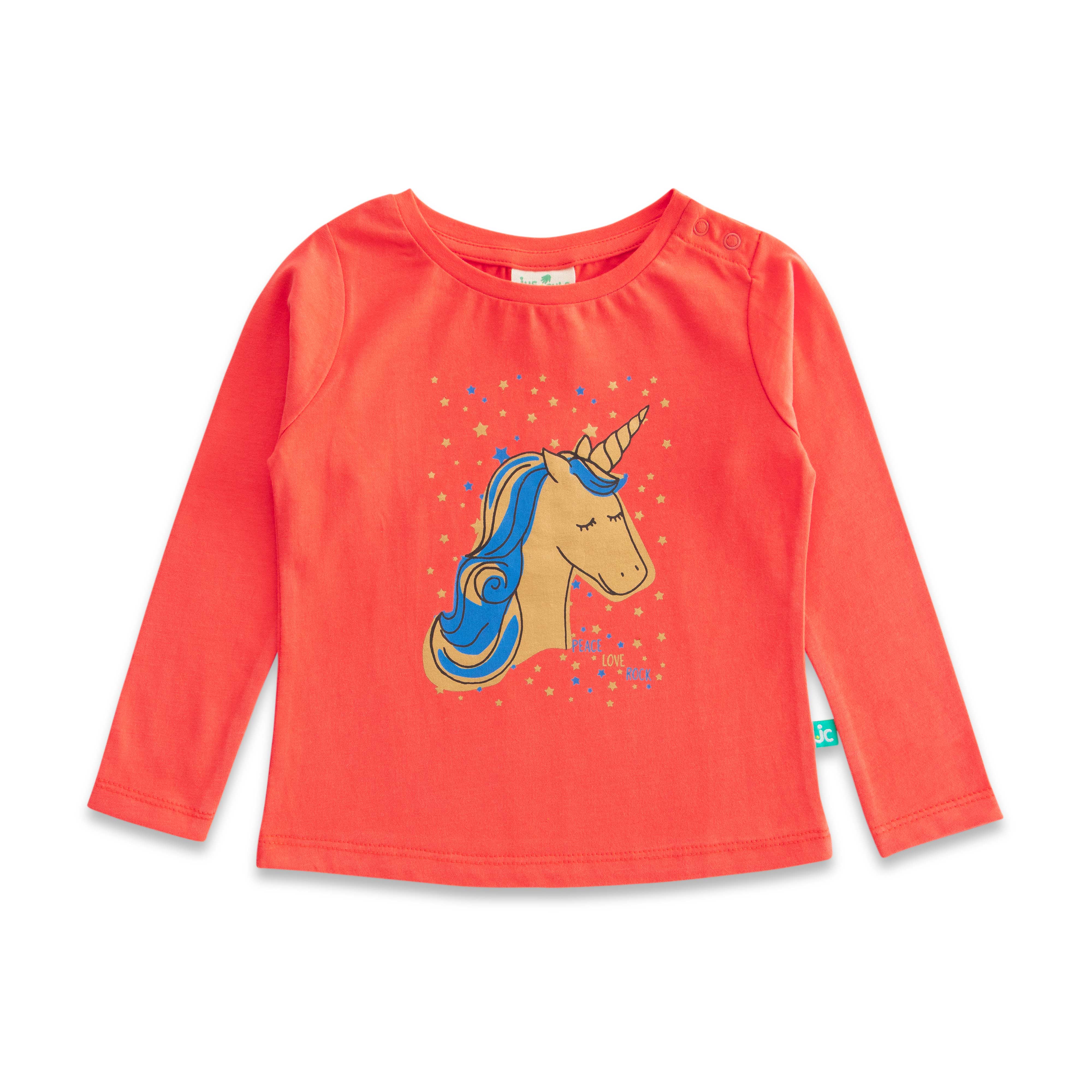 Juscubs Baby Girls Graphic Printed Full Sleeve T Shirt