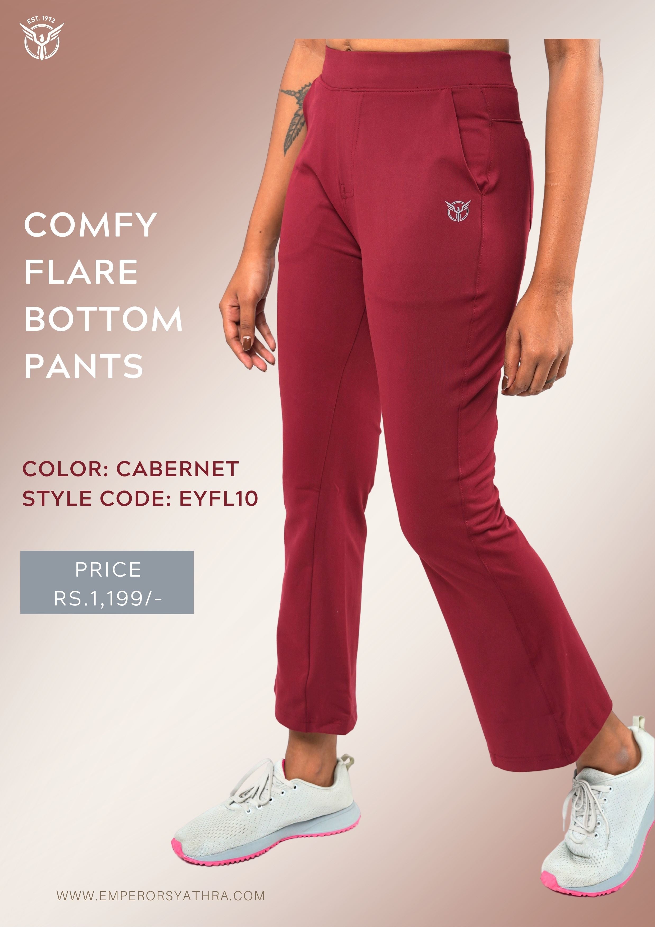 Women Comfy Flare Bottom Pants