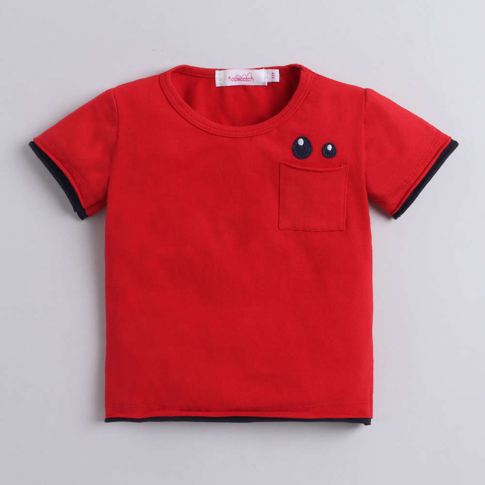 UrDeal Boys Red HalfSleeve Tshirt