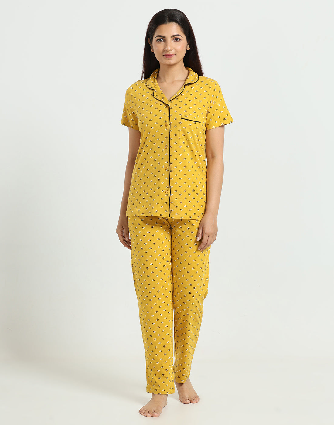 Womens  Wonder cotton printed Top & Pyjama Set