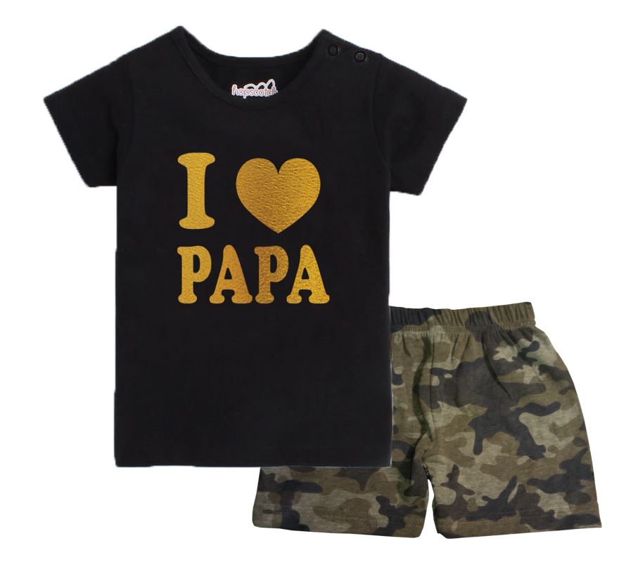 UrDeal Babies  Cotton Graphic Printed Round Neck T-Shirt and Short Set
