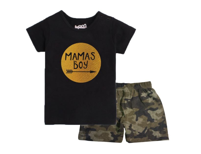 UrDeal Babies  Cotton Graphic Printed Round Neck T-Shirt and Short Set